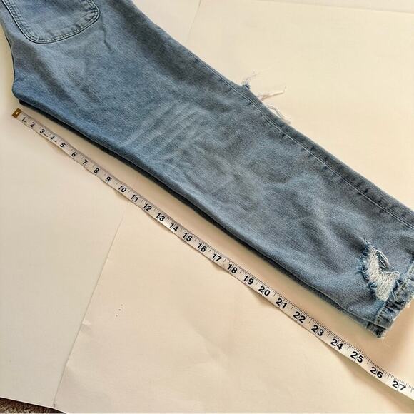 Anthropologie Pilcro Ultra High-Rise Slim Straight Distressed Jeans Size 27 - Picture 9 of 14
